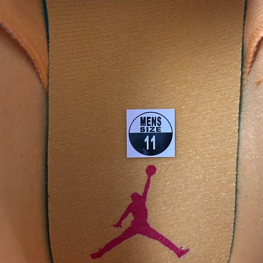 Nike Air Jordan MVP 92 Taxi Yellow University Red Sneaker IO7437-705 Men's 11 - Picture 7 of 8